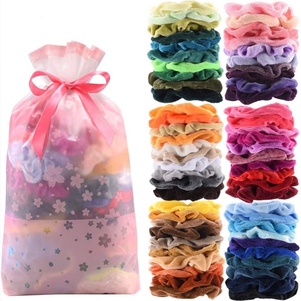 Colorful Hair Scrunchies Set
